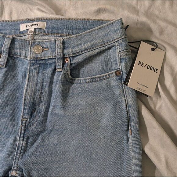 👖 MSRP $265 RE/DONE Comfort Stretch 90's High Rise Ankle Crop Jean Size 27 - Picture 5 of 12